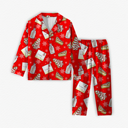 Christmas Tree Cakes Bamboo Long Sleeve & Pants Two Piece Lounge Set