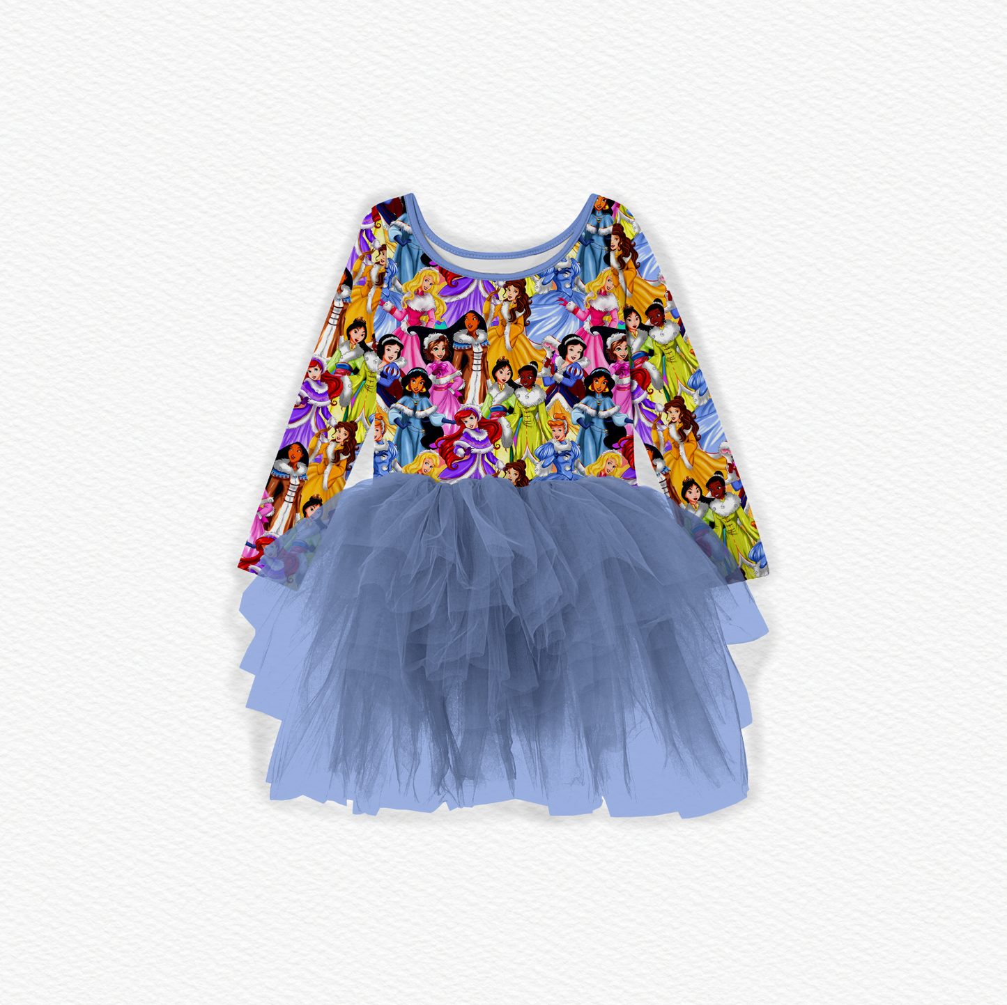 Tinsel & Tiaras Bamboo Long Sleeve Tulle Dress