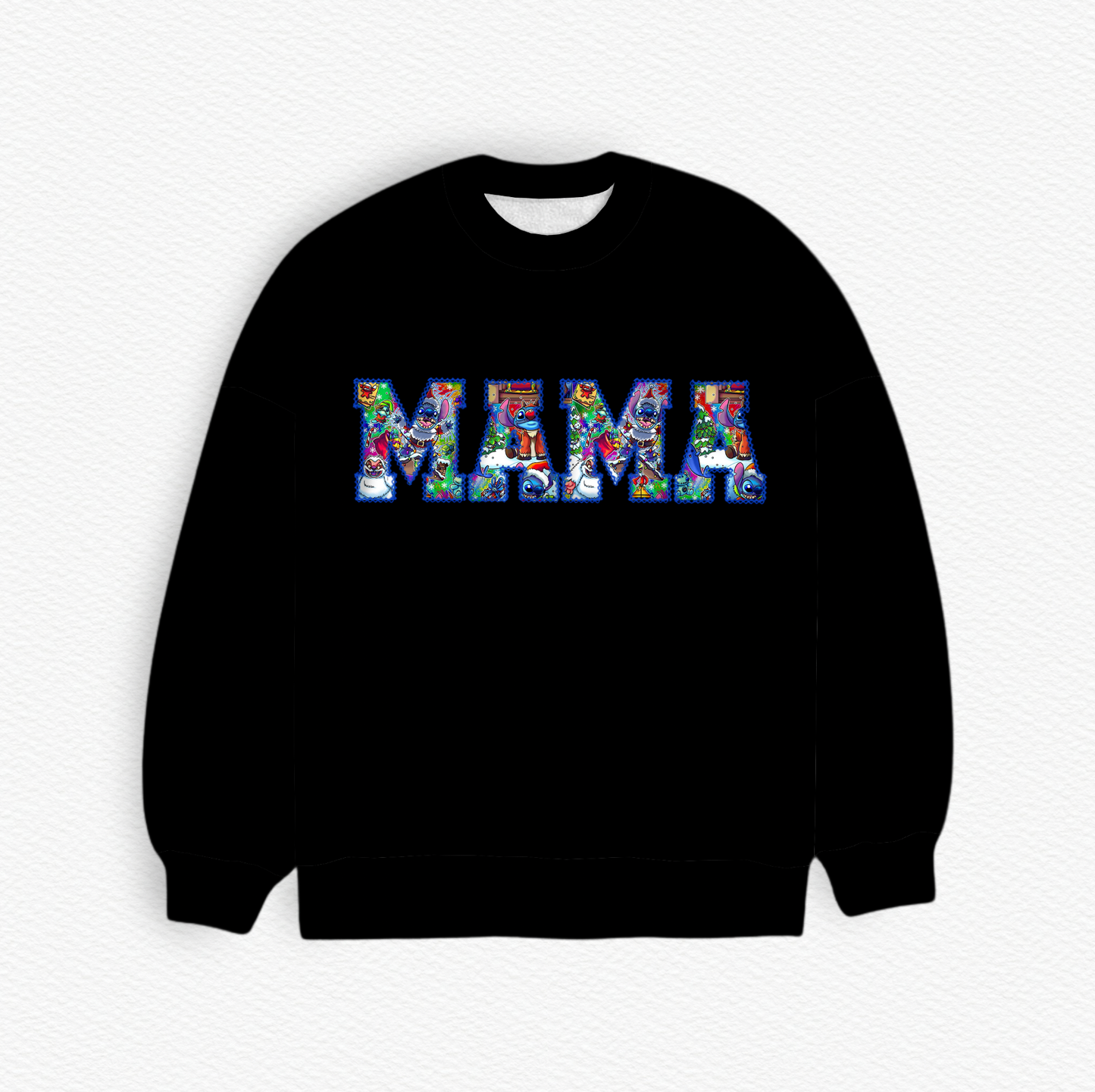 Merry Stitchmas 626 Day MAMA Embroidered French Terry Bamboo Adult Sweatshirt