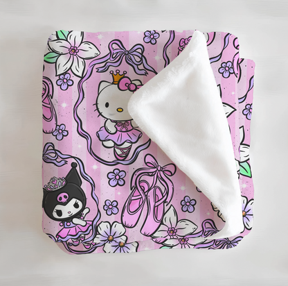 Hello Ballerina Minky Blanket