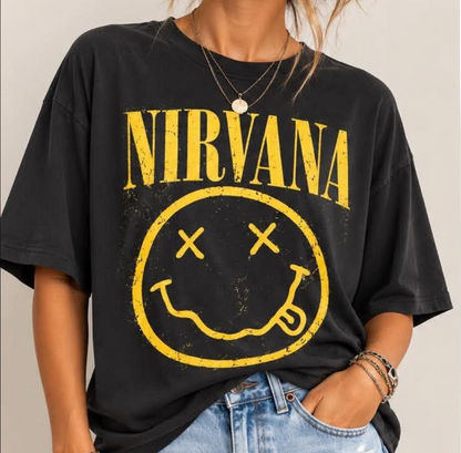 The 90's - Grunge & Good Vibes Oversized Bamboo Tee Collection