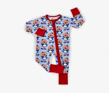 Berry Sweet Americana Bamboo Zippy