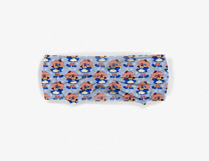 Berry Sweet Americana Bamboo Bow Headband