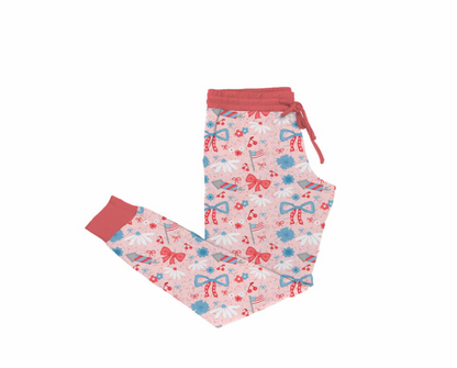 America The BOW-tiful Bamboo Adult Jogger Pants