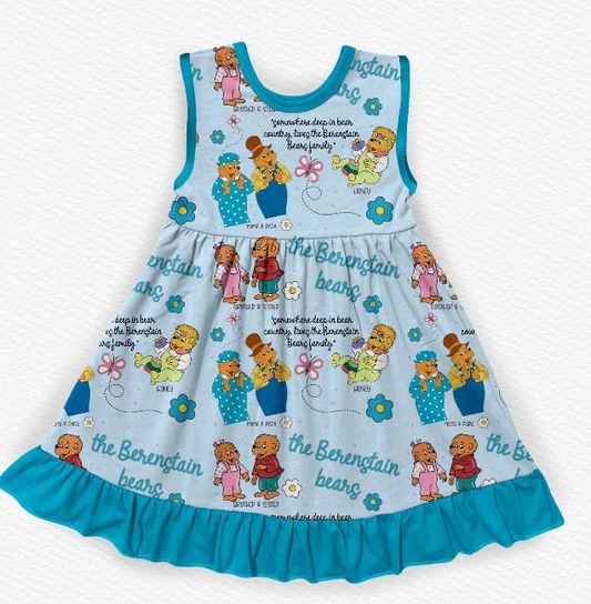 Berenstain Bears Bamboo Ruffle Tank Dress