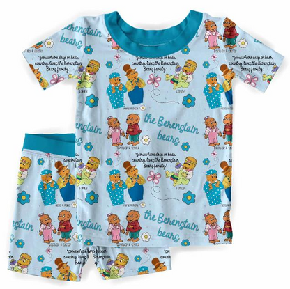 Berenstain Bears Bamboo Short Sleeve & Shorts Two Piece Pajama Set