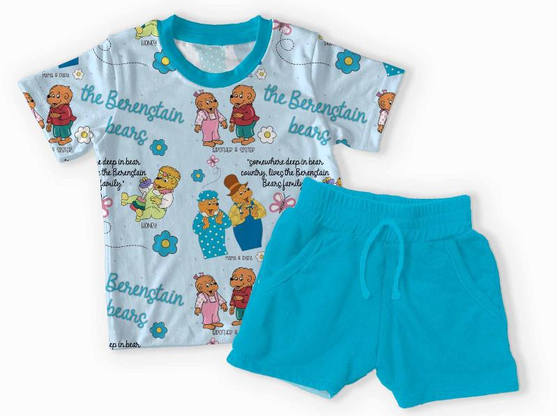 Berenstain Bears Bamboo Jogger Shorts & Tee