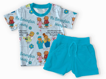 Berenstain Bears Bamboo Jogger Shorts & Tee
