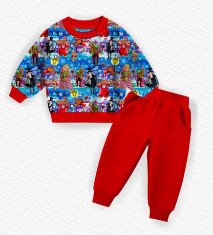 Muppets A Christmas Carol Bamboo Crewneck & Joggers Set