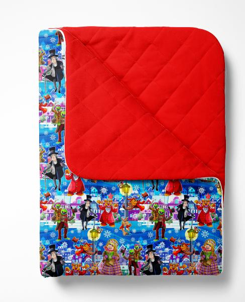 Muppets A Christmas Carol 60x80 Quilted Bamboo Blanket