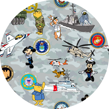 Military Family Bamboo Long Sleeve Two Piece Pajama Set