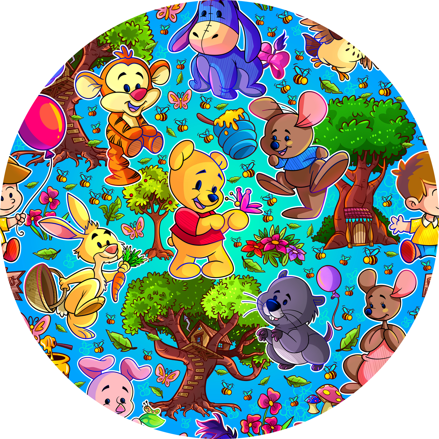 Pooh Toons Bamboo Long Sleeve Two Piece Pajama Set