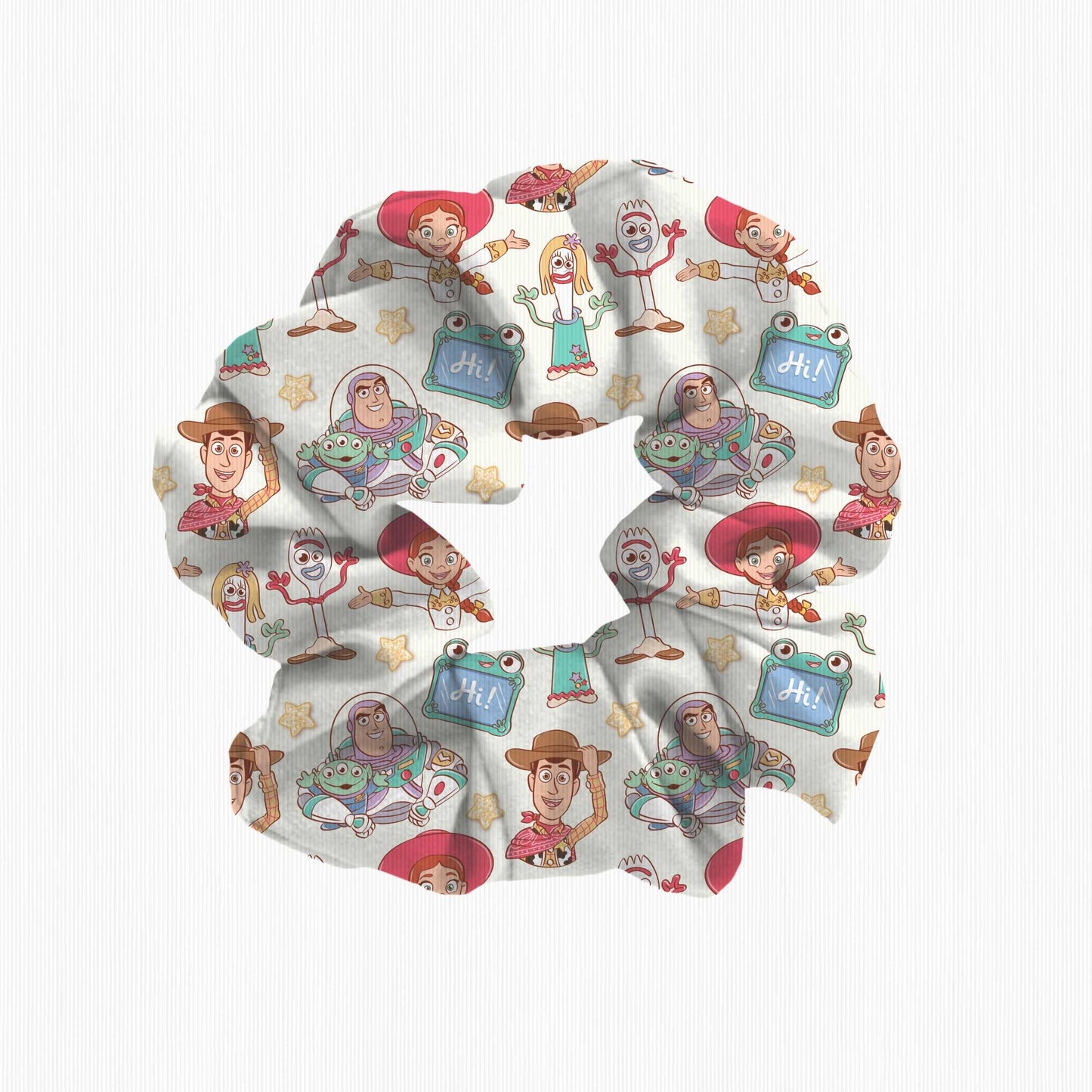 Toy Story 5 Ribbed Bamboo Scrunchie