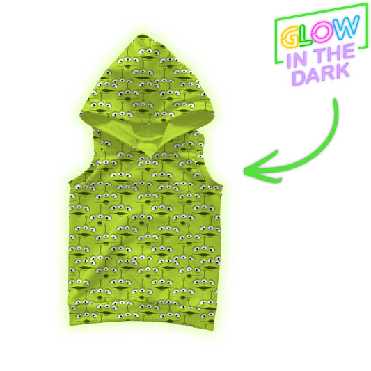 THE CLAW Bamboo Boys French Terry Hooded Tank | GLOW IN THE DARK!