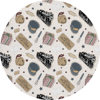 Polar Express Christmas Bamboo Long Sleeve Dress