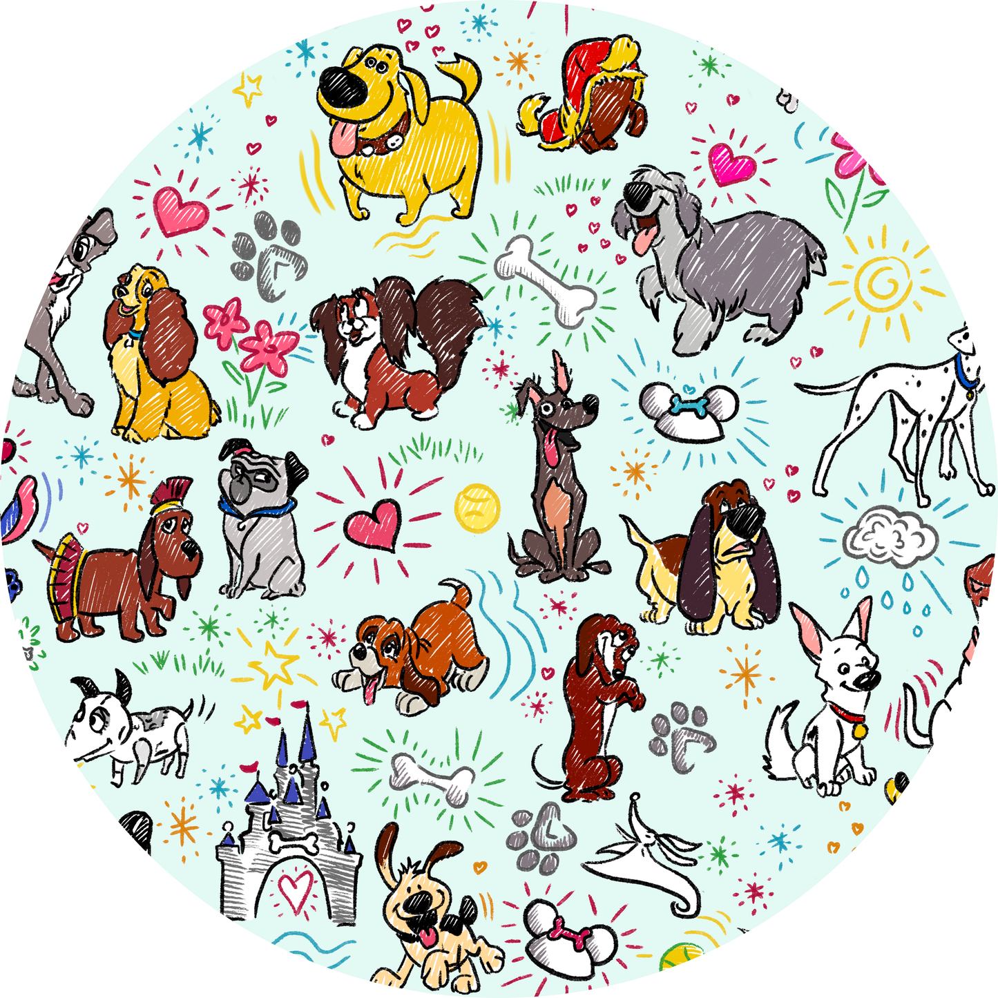 Sketchy Pups Minky Plush Blanket From Judith Arthur