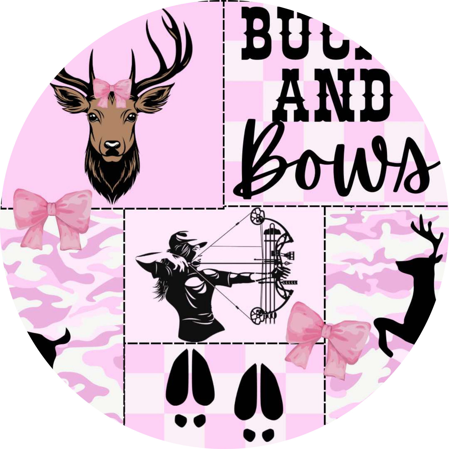 Bucks & Bows Bamboo Long Sleeve Two Piece Pajama Set