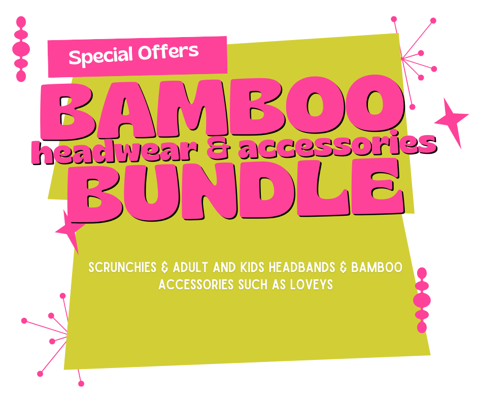 25 PIECE BAMBOO WHOLESALE BAMBOO HEADWEAR & ACCESSORY BUNDLE - LIMITED
