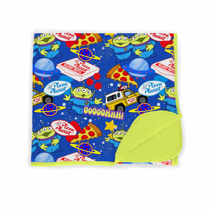 Pizza Planet Pals Double Layered Bamboo Blanket