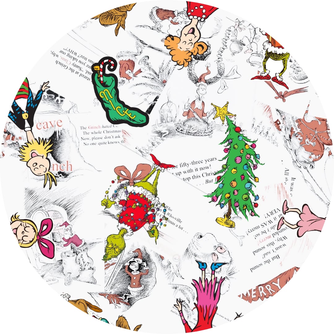 Storybook Grump Christmas Fur Backed Bamboo Blanket