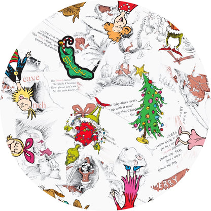 Storybook Grump Christmas Fur Backed Bamboo Blanket