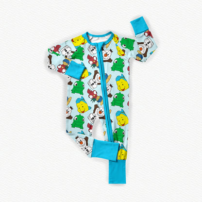 Sidekicks Tiny People Bamboo Zippy Pajamas