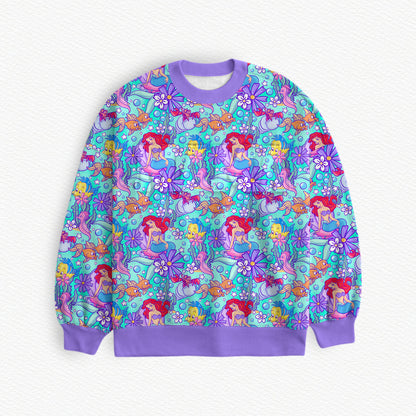 Part of Your World Watercolor Bamboo Adult Crewneck