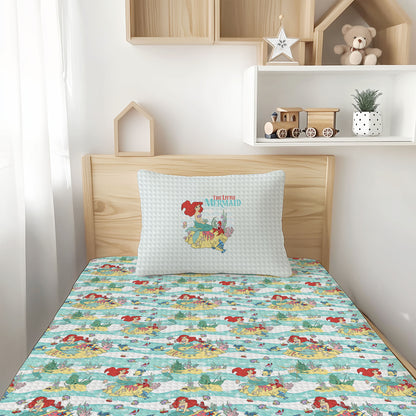 The Little Mermaid Bamboo Twin Sheet & Pillowcase Set