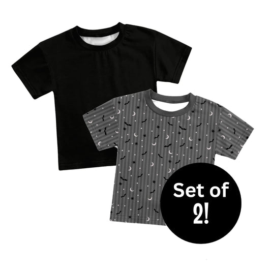 Storytime Scares Black Coordinate Bamboo Oversized Unisex Essentials Tee Set