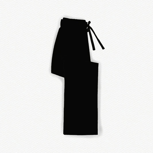 Storytime Scares Solid Black Bamboo Adult Straight Leg Pants