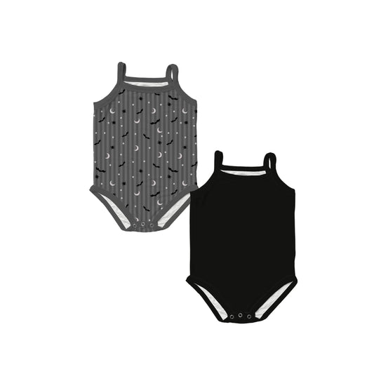 Storytime Scares Coordinates Black Bamboo Tank Bodysuit Essentials Set