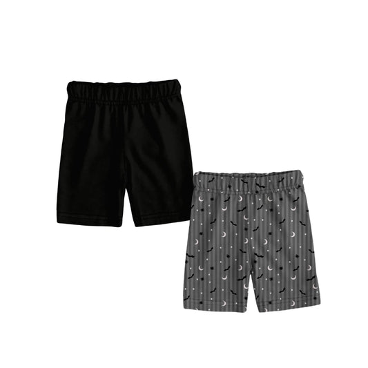 Storytime Scares Black Coordinate Bamboo Girls Biker Shorts Essentials Set