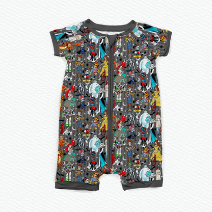 Storytime Scares Black Bamboo Shorties
