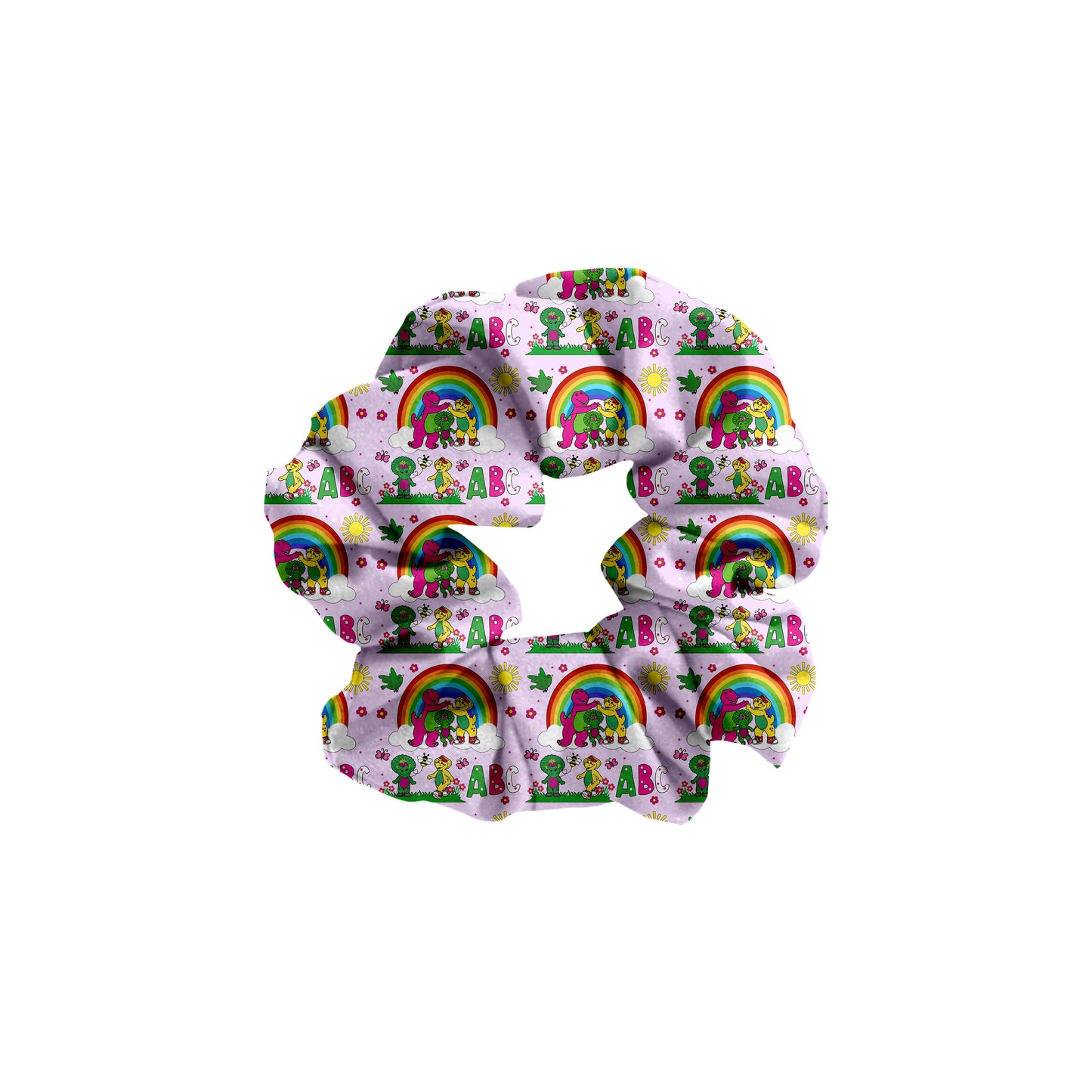 Barney & Butterflies Bamboo Scrunchie