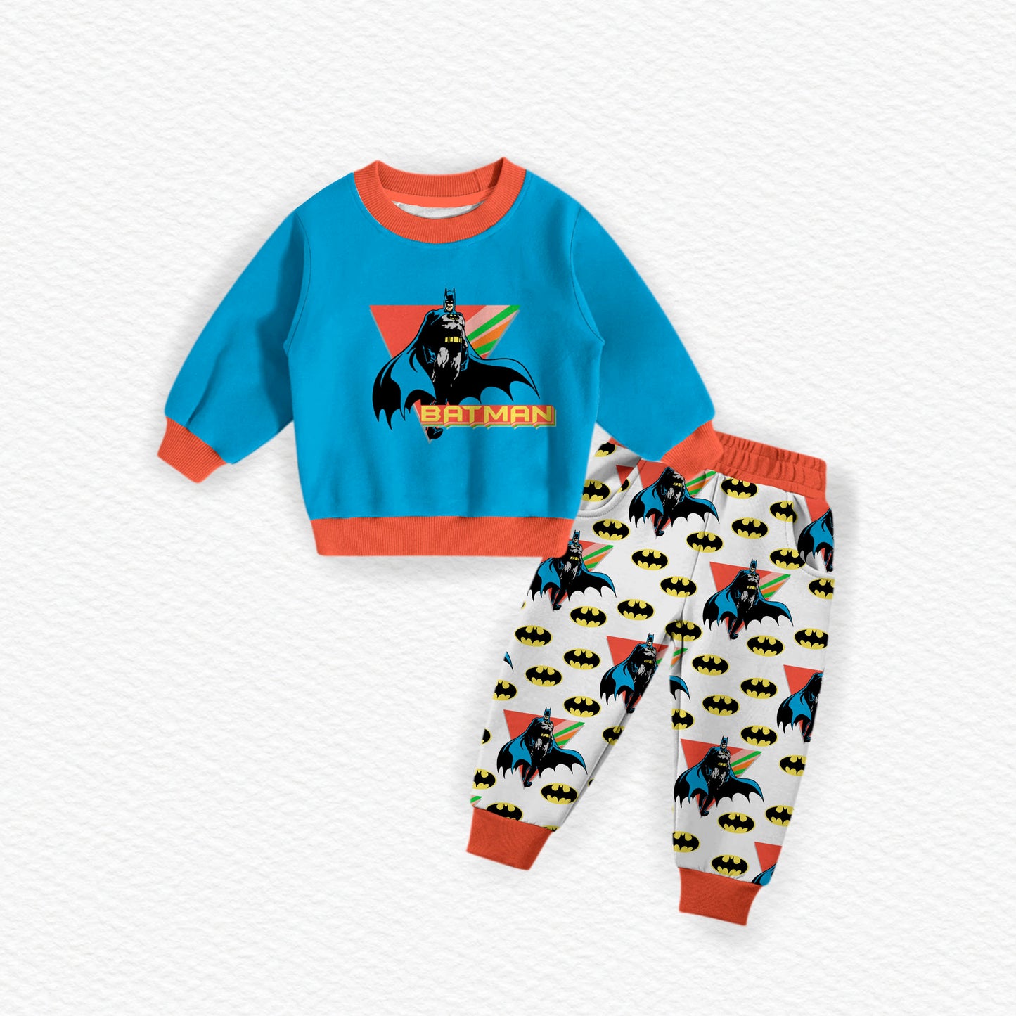 Batman Bamboo French Terry Crewneck & Joggers Set