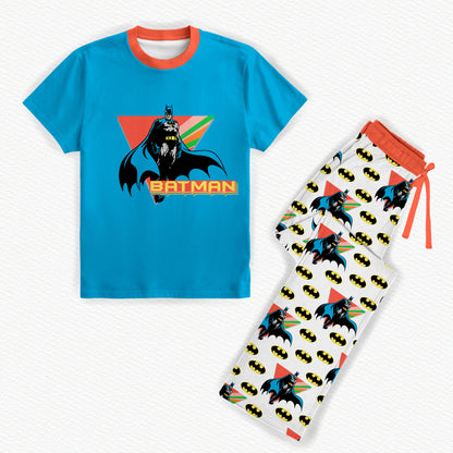 Batman Bamboo Adult Straight Leg Style Sleep Set