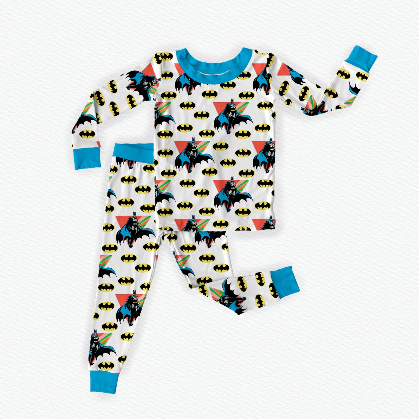 Batman Bamboo Long Sleeve Two Piece Pajama Set