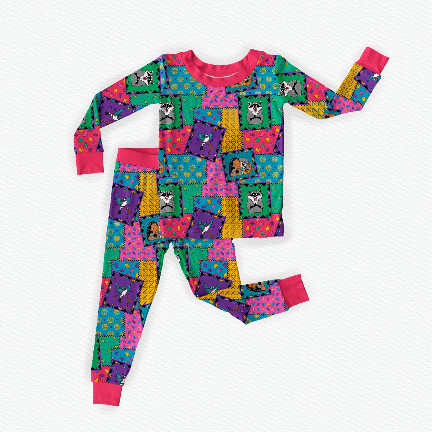 Pocahontas Bamboo Long Sleeve Two Piece Pajama Set