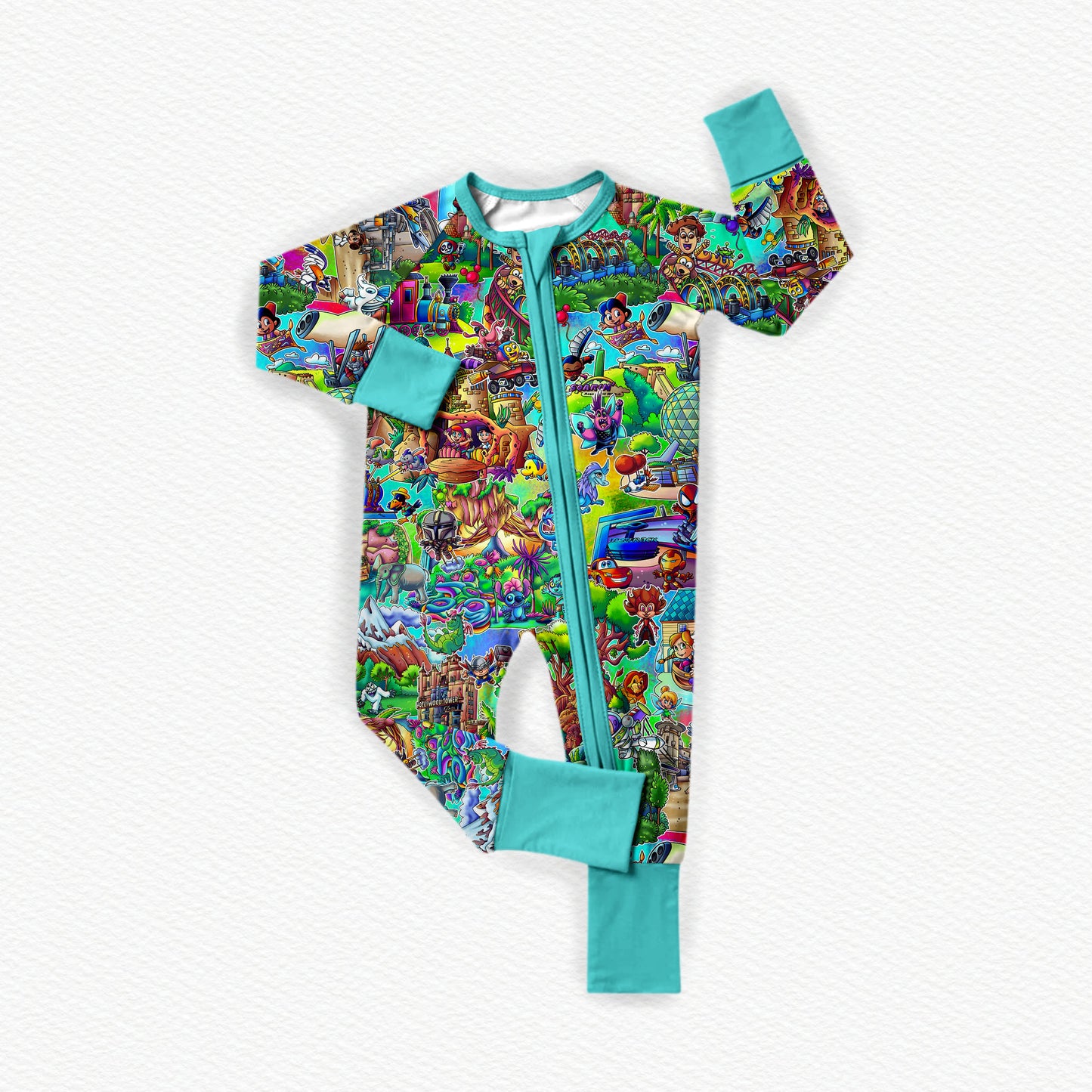 The Park Toons Bamboo Zippy Pajamas