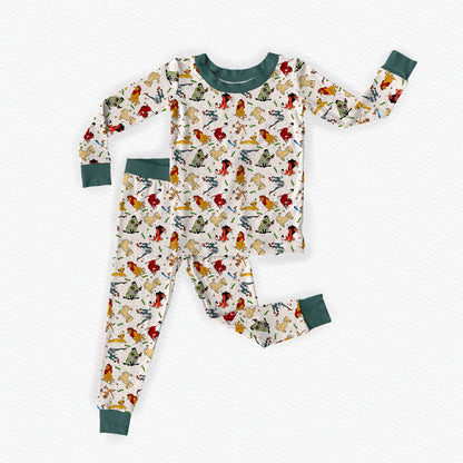 Lion King Bamboo Long Sleeve Two Piece Pajama Set