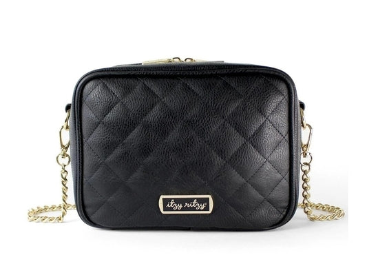 Itzy Ritzy Double Take Crossbody Bag - Black