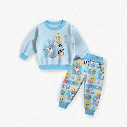 Looney Tunes Bamboo French Terry Crewneck & Joggers Set