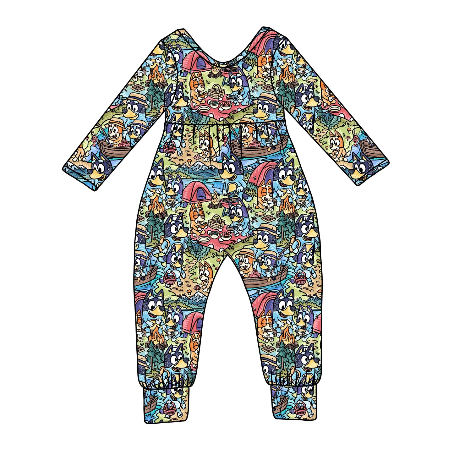 Upload Your Own File | CUSTOM BAMBOO | Bamboo Long Sleeve Day Romper