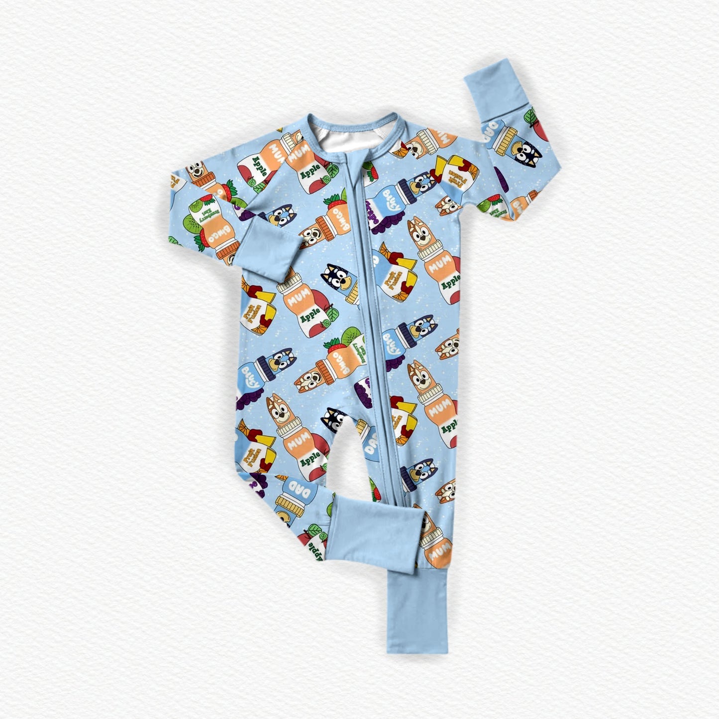 Puppy Sips! Bamboo Zippy Pajamas