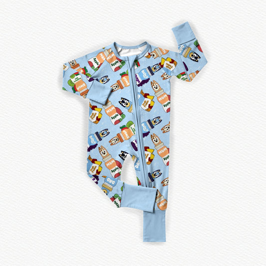 Puppy Sips! Bamboo Zippy Pajamas