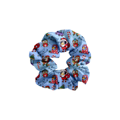 Verandah Santa Christmas Bamboo Scrunchie