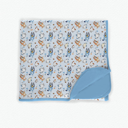 Heeler Chickens 2.0 Double Layered Bamboo Blanket