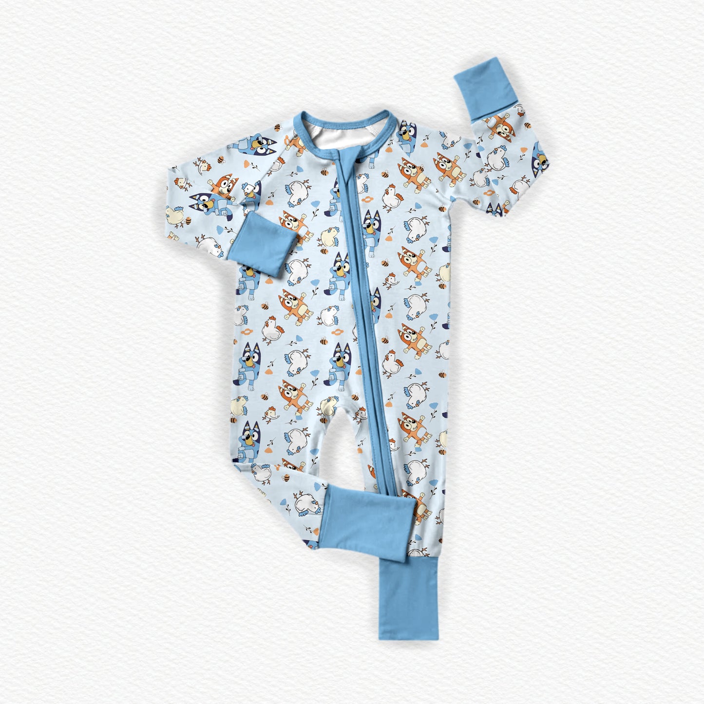 Heeler Chickens 2.0 Bamboo Zippy Pajamas