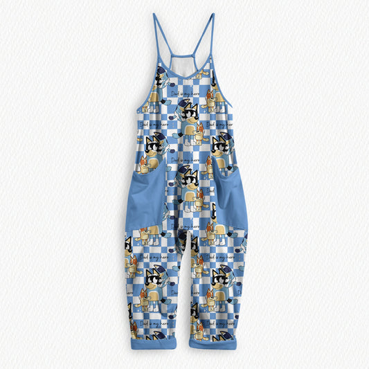 Dad Is My Hero Bamboo Youth Cozy Tank Romper