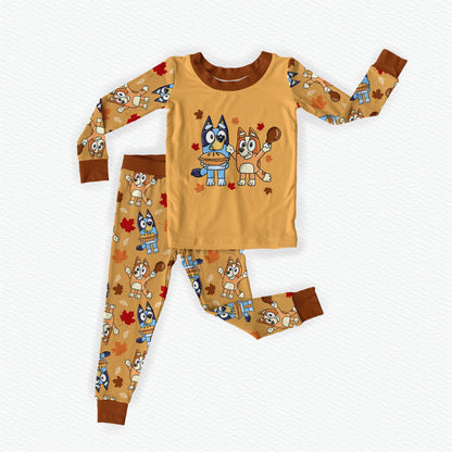 Bandit's Pumpkin Pie Bamboo Long Sleeve Two Piece Pajama Set